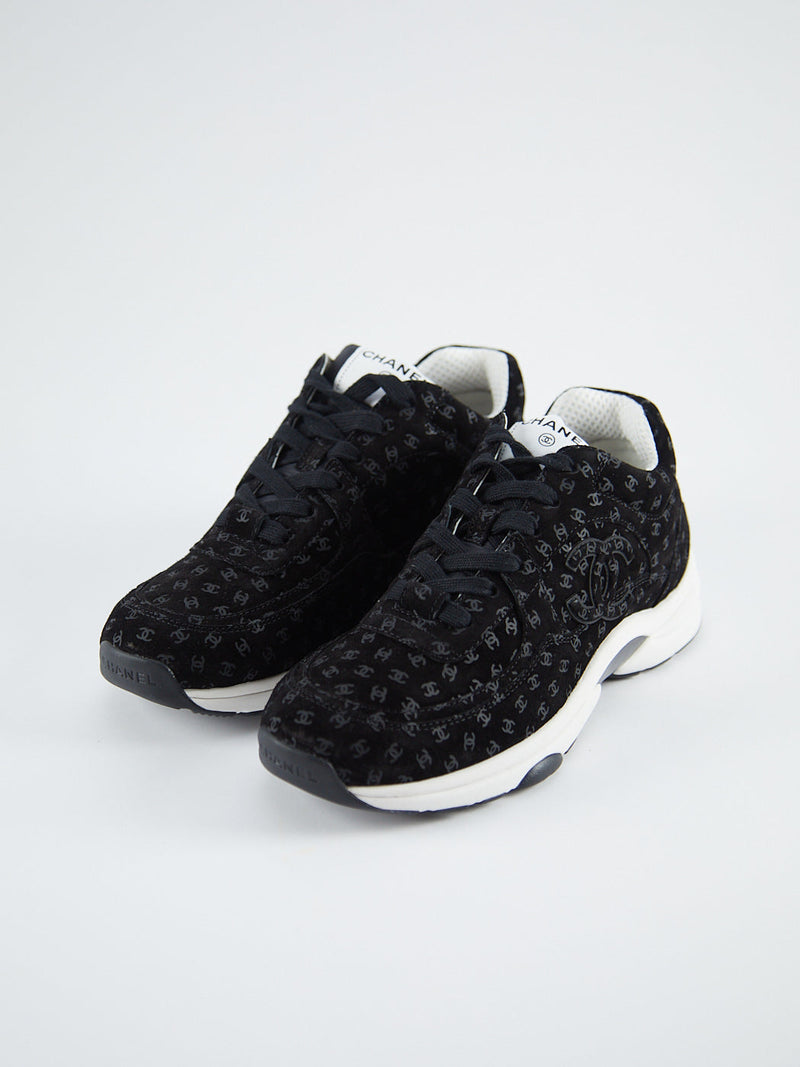 Chanel CC All Over Logo Sneaker Black (2022)