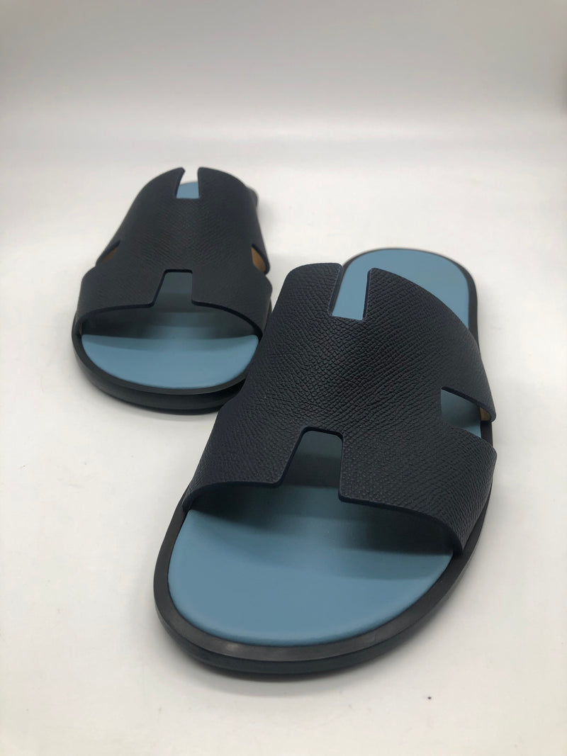 Hermès Izmir Sandals (Marine / Blue D'or)