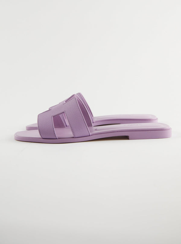 Hermès Oran Sandals (Violet Améthyste)