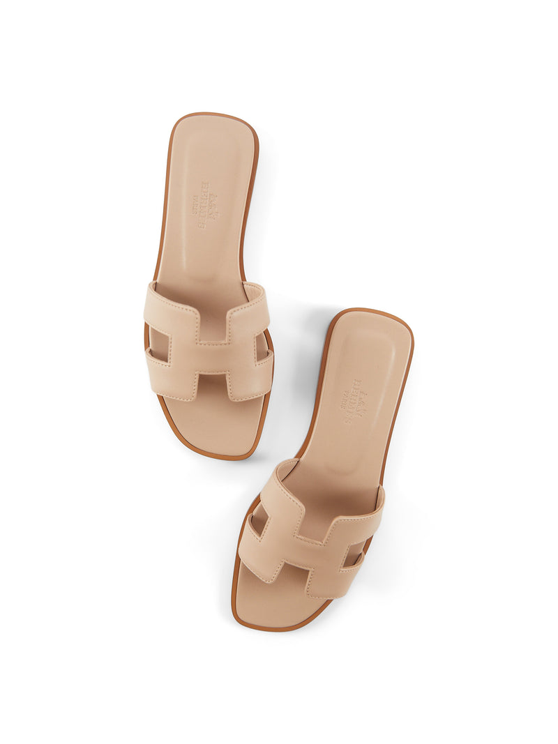 Hermès Oran Sandals (Beige Nude)