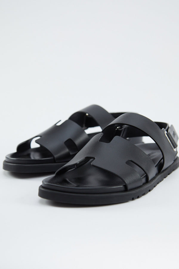 Hermès Takara Sandals (Black)