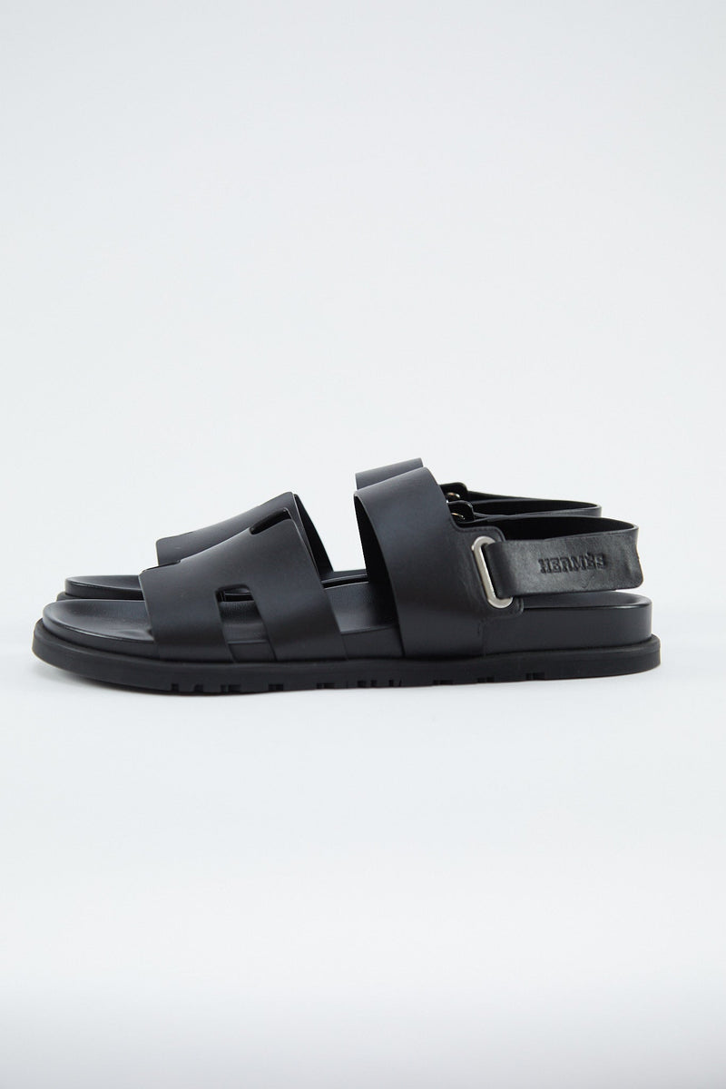 Hermès Takara Sandals (Black)