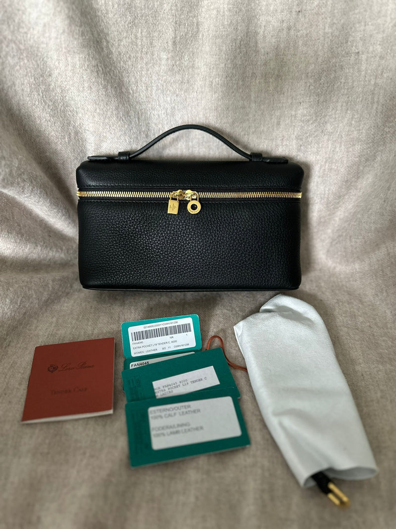 Loro Piana Extra Pocket Pouch L19 (Black)